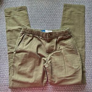Men's Olive Jogger Style Chino Pants